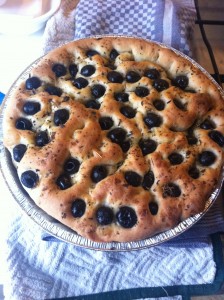 Foccacia with olives