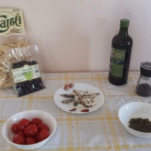 Penne alla Puttanesca Ingredients