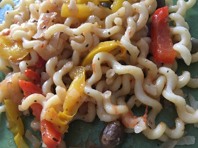 Long Fusilli with Olives Peppers and Vegetables 30