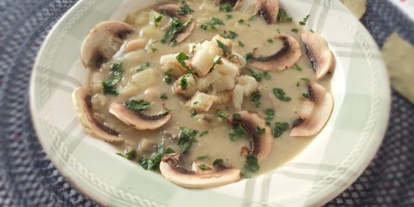 Mushroom Potato And Cannellini Bean Soup Cook With Gusto