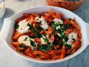 chicken pasta bake