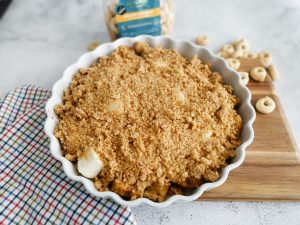 healthy apple crumble