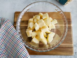 healthy apple crumble