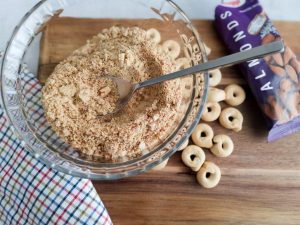 healthy apple crumble