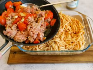 sausage pasta bake