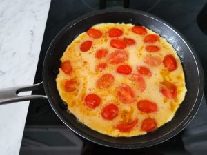 making an omelette