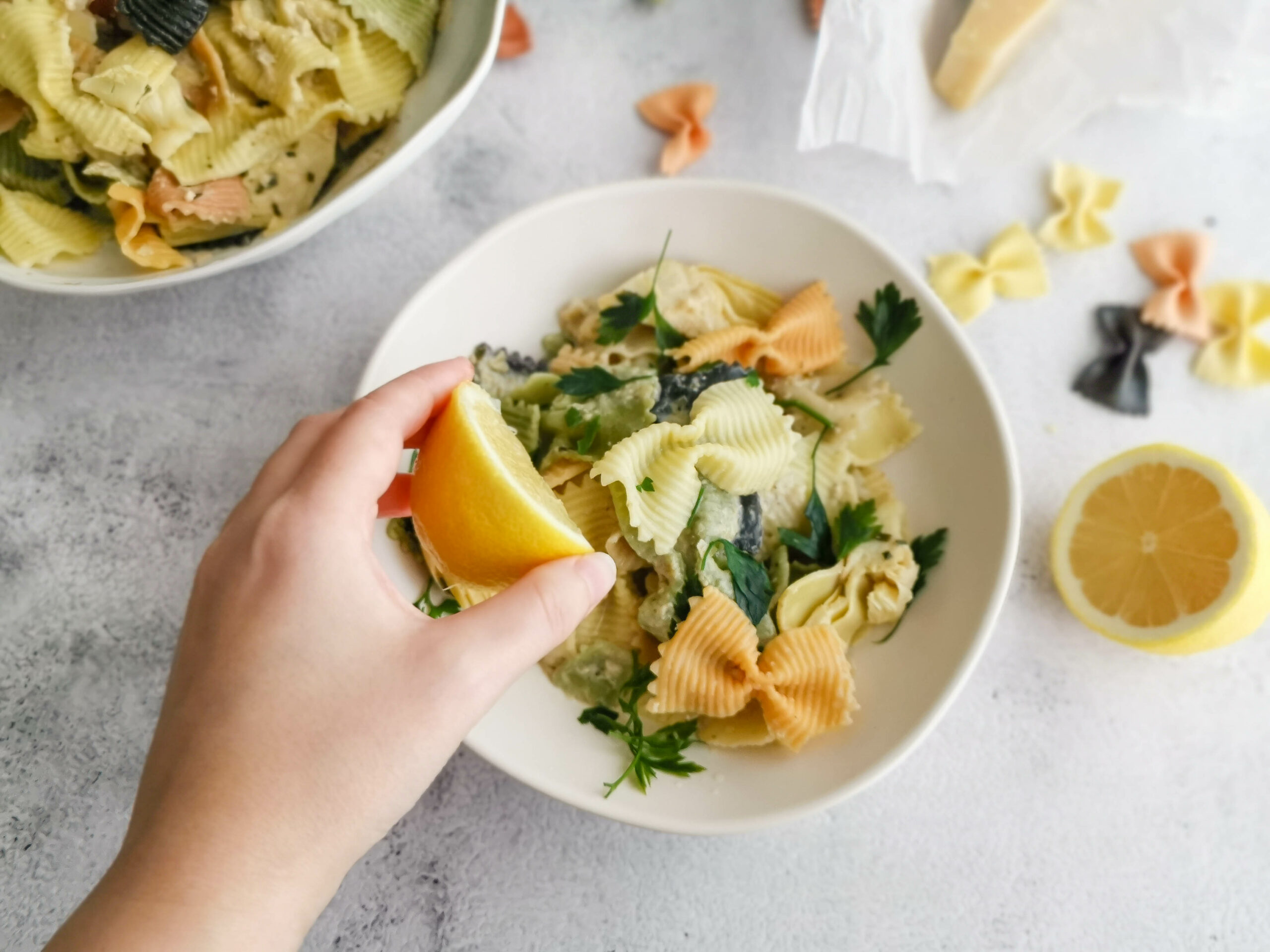 lemon artichoke pasta